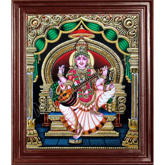 Saraswati Tanjore Paintings Saraswati Tanjore Paintings