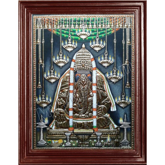 Pillayarpatti Vinayakar Tanjore Painting Pillayarpatti Vinayakar Tanjore Painting