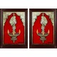 Vilakku Lamp Tanjore Painting Vilakku Lamp Tanjore Painting