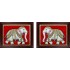 Elephant Iyaravatham Tanjore Painting