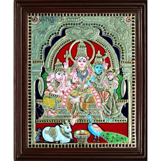 Shiva Family Tanjore Paintings