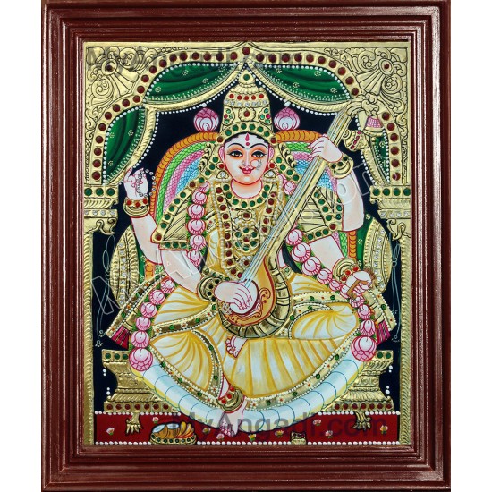 Saraswathi Tanjore Paintings Saraswathi Tanjore Paintings