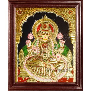 Lakshmi Double Emboss Tanjore Painting