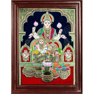 Kubera Lakshmi Tanjore Paintings