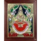 Ganesh, Lakshmi, Balaji, Saraswathi and Murugan Tanjore Painting Embedded with AD Stones - 12x10 inches