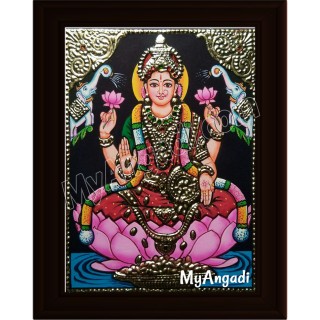 Gaja Lakshmi Small Tanjore Painting