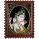 Krishna Playing Flute Tanjore Painting Krishna Playing Flute Tanjore Painting