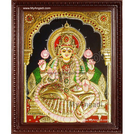 Lakshmi Double Emboss Tanjore Painting