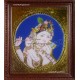 Krishna Playing Flute Tanjore Painting Krishna Playing Flute Tanjore Painting