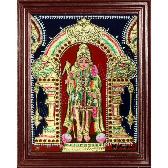 Raja Alangara Murugan Tanjore Painting