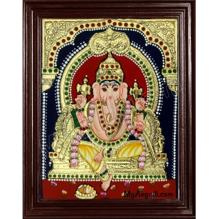 Ganesha Tanjore Painting