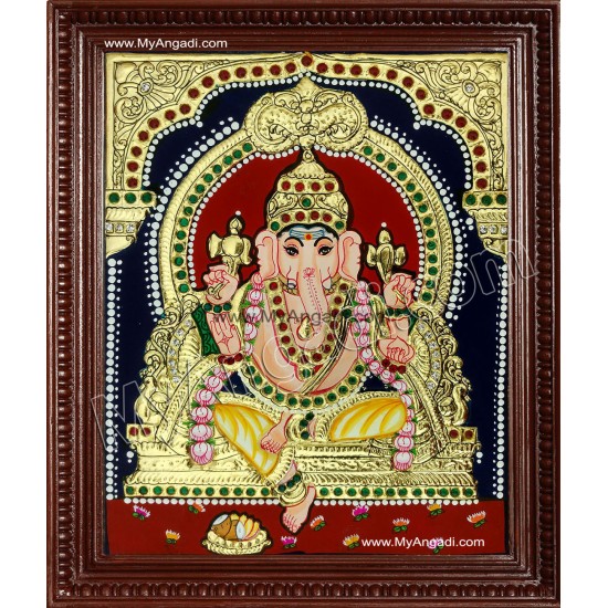 Ganesha Tanjore Painting Ganesha Tanjore Painting