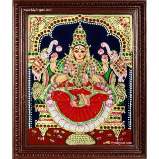 Gaja Lakshmi Tanjore Painting