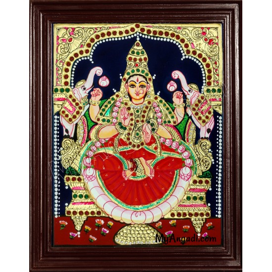 Gaja Lakshmi Tanjore Painting