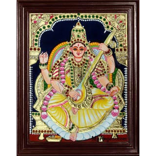 Saraswati Tanjore Painting