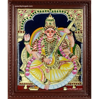 Saraswati Tanjore Painting