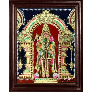 Raja Alangara Murugan Tanjore Painting