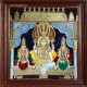 Vishnu with Sreedevi and Boodevi Tanjore Painting