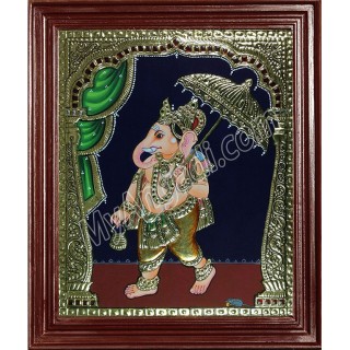 Mapillai Ganesha Tanjore Paintings