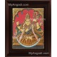 Antique Saraswathi Tanjore Painting, Traditional Saraswathi Tanjore Painting