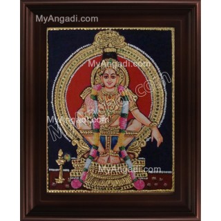 Ayyappan Tanjore Painting, Iyyappan Tanjore Painting