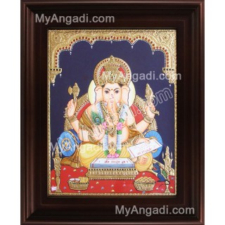 Book Ganesha Tanjore Painting, Ganesha Tanjore Painting