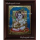 Butter Krishna Tanjore Painting, Baby Krishna Tanjore Painting