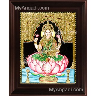 Dhana Lakshmi Tanjore Painting, Dhanalakshmi Tanjore Painting