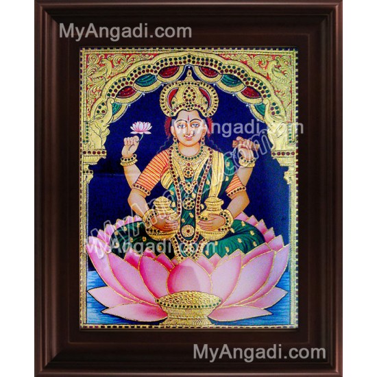 Dhana Lakshmi Tanjore Painting, Dhanalakshmi Tanjore Painting