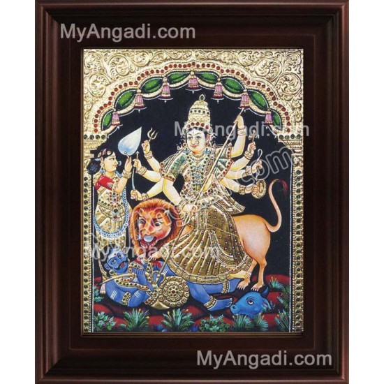 Durgai Tanjore Painting, Amman Tanjore Painting