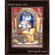 Flute Krishna Tanjore Painting, Krishna Tanjore Painting