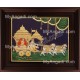 Geetha Saaram Tanjore Painting, Krishna Arjuna Chariot Tanjore Painting