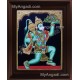 Hanuman With Sanjeevi Malai Tanjore Painting, Anchaneyar Tanjore Painting