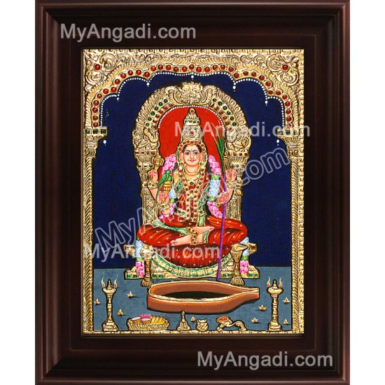 Kamatchi Tanjore Painting, Amman Tanjore Painting Kamatchi Tanjore Painting, Amman Tanjore Painting