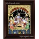 Krishna Bama Rukmani Tanjore Painting, Krishna Tanjore Painting