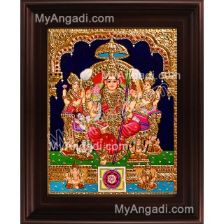 Raja Rajeswari Tanjore Painting, Amman Tanjore Painting