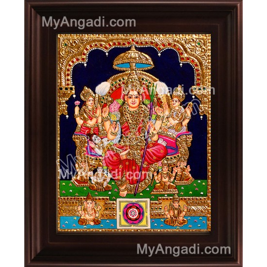 Raja Rajeswari Tanjore Painting, Amman Tanjore Painting