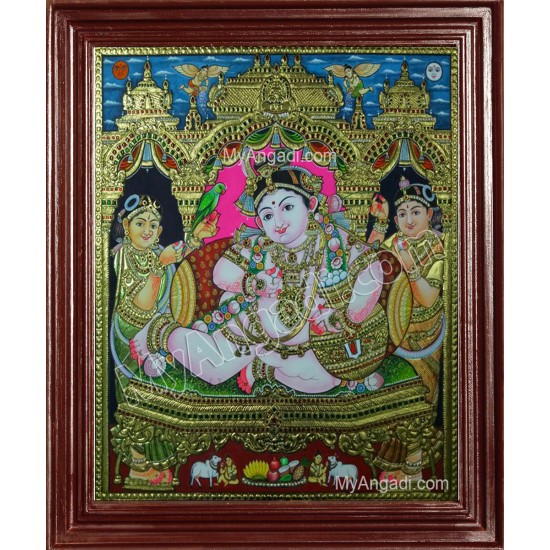 Butter Krishna Tanjore Painting