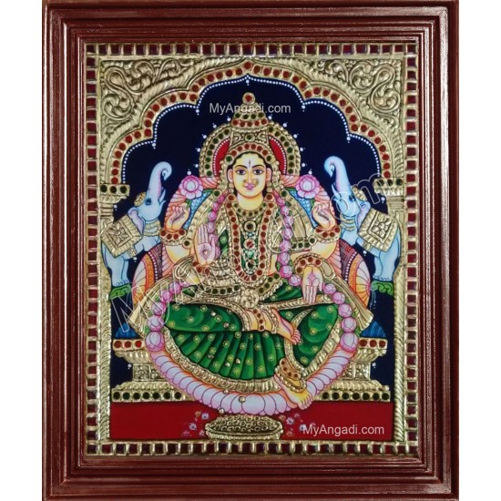 Gaja Lakshmi Tanjore Painting Gaja Lakshmi Tanjore Painting