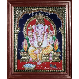 Ganesh Ji Tanjore Painting