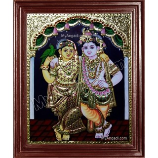 Radha Krishna Tanjore Paintings