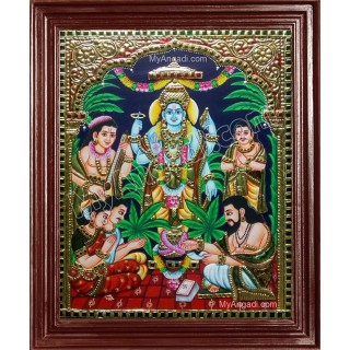 Satya Narayana Swami Tanjore Painting