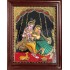 Swinging Radha Krishna Tanjore Painting, Krishna Tanjore Painting