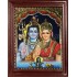 Shiva and Parvathi Devi Tanjore Paintings