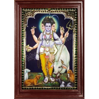 Dattatreya Tanjore Painting, Trinity Tanjore Painting