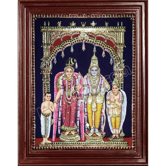 Andal Ranga Mannar Tanjore Painting