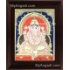 Mantap Ganesha Tanjore Painting, Ganesha Tanjore Painting