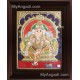 Mantap Ganesha Tanjore Painting, Ganesha Tanjore Painting Mantap Ganesha Tanjore Painting, Ganesha Tanjore Painting
