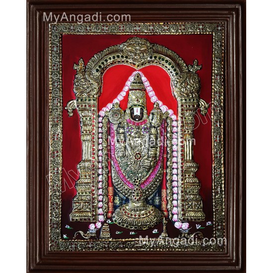 Thirupathi Venkatachalapathi Tanjore Painting