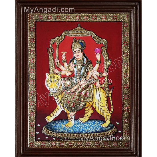 Durga Devi Tanjore Painting